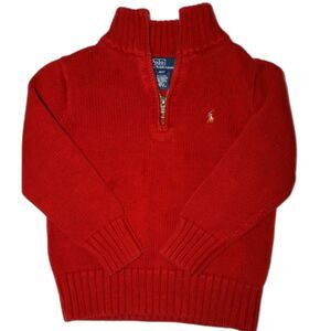 Children's Polo Ralph Lauren Red Quarter Zip SIZE 4T